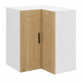 Armario Esquinero de Cocina Porto Roble, Mueble Colgante de Pared