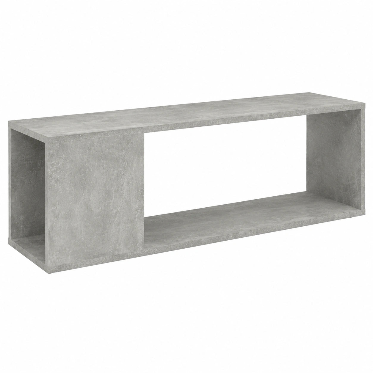 Mueble para TV de Contrachapado Gris Hormigón 100x24x32 cm para Salón