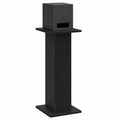 Pareja de Soportes para Altavoces en Roble Negro 95 cm, Muebles Modernos para Salón