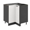 Vicco Armario de Esquina R-Line Blanco, 75.6 cm sin Encimera para Cocina Modular