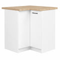 AKORD | Módulo de Cocina Esquinero con Encimera Oliwia S90 | Armario Blanco 46x90x85 cm
